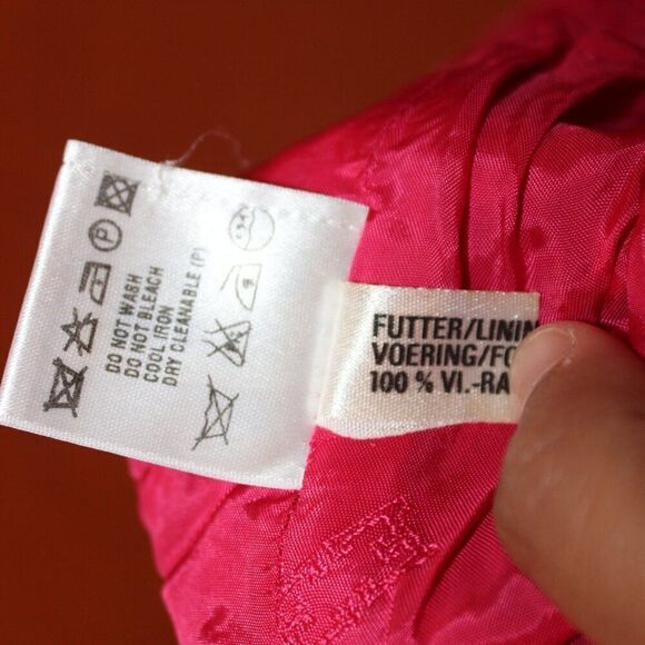 Escada Pink fucshia Side Zipper Straight Mini Skirt Women's Size 40 ( medium ) - Picture 6 of 8